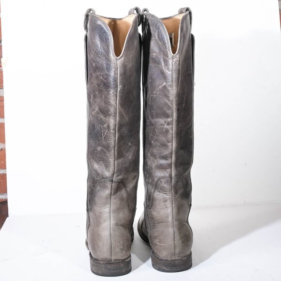 Frye 3476534 Paige Tall Riding Boots in Slate - 9 - Picture 4 of 8